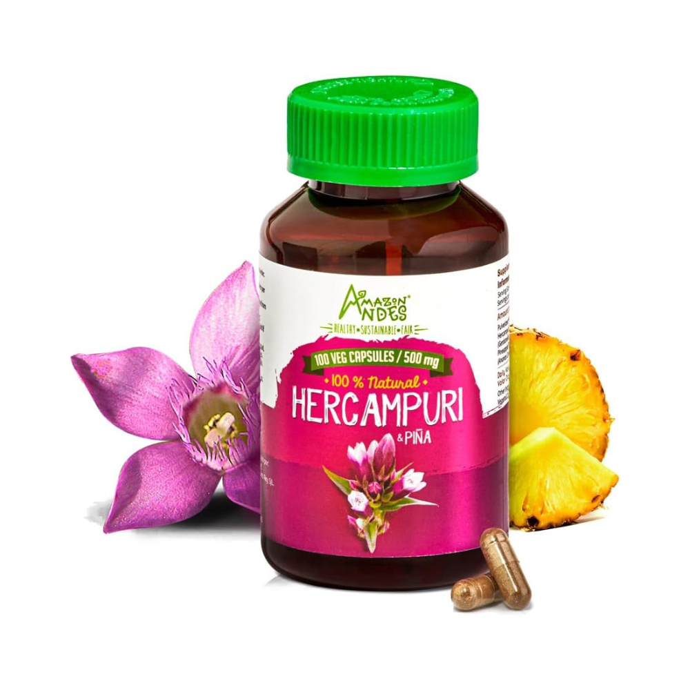 Hercampuri capsules l 1500mg per serving l Vegan, Non-GMO & Allegen-free pills l Amazon Andes