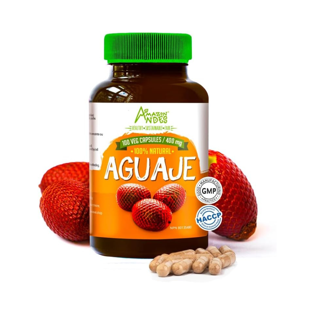 Aguaje (Buriti) Capsules: Hormone Balance, 100 Vegan 400mg