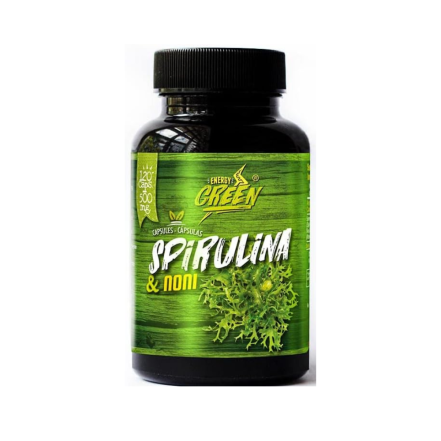 Spirulina with noni in capsules (120 x 500 mg)